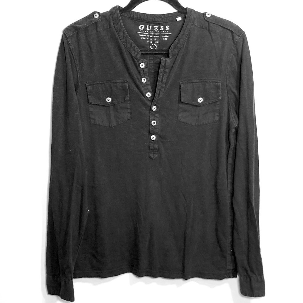 Long-sleeved Mens T-Shirt (S) | Guess